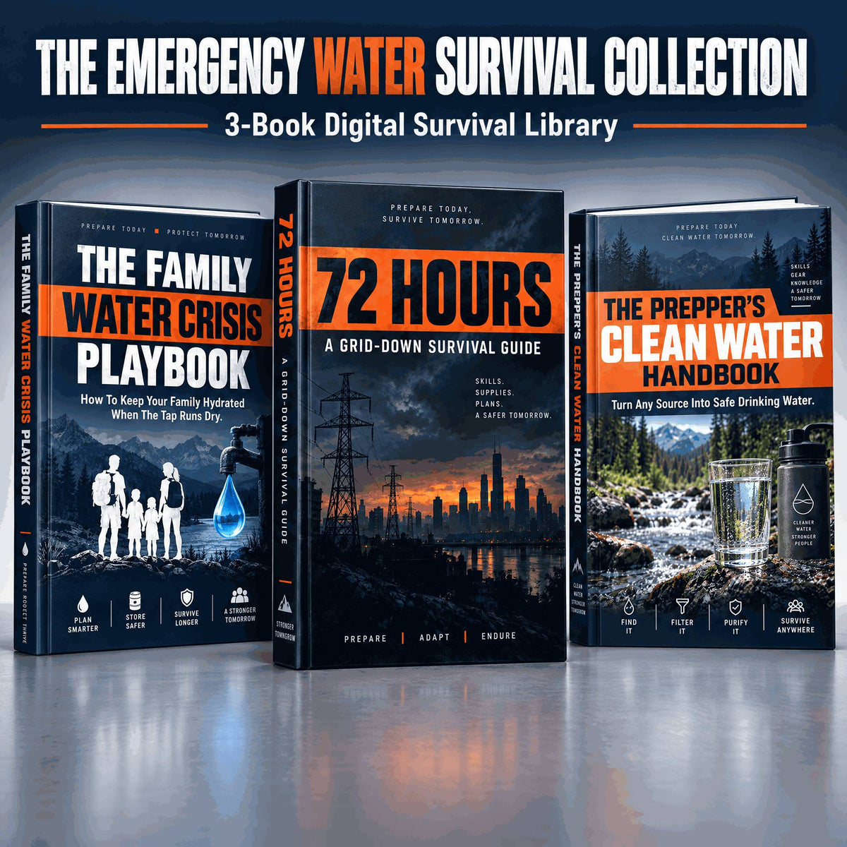 The Emergency Water Survival Collection 3x