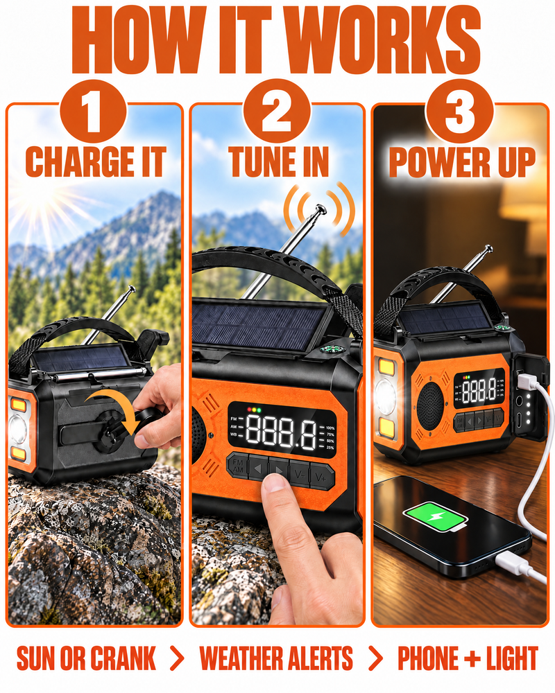 How the GridDown radio works in three steps