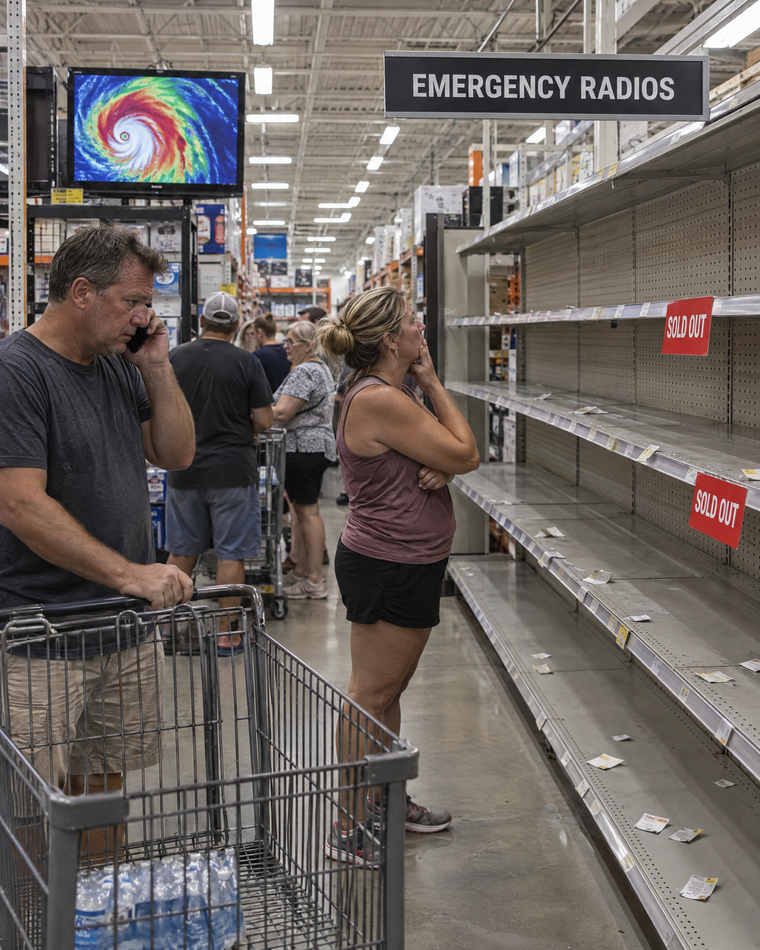 7. It Sits Ready For Years, Because Stores Sell Out Before Every Storm