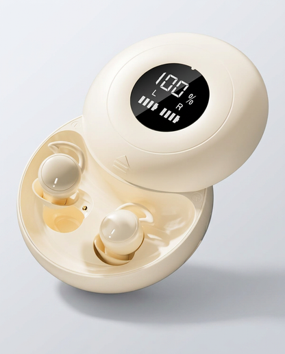Sona Sleep Earbuds beige case open