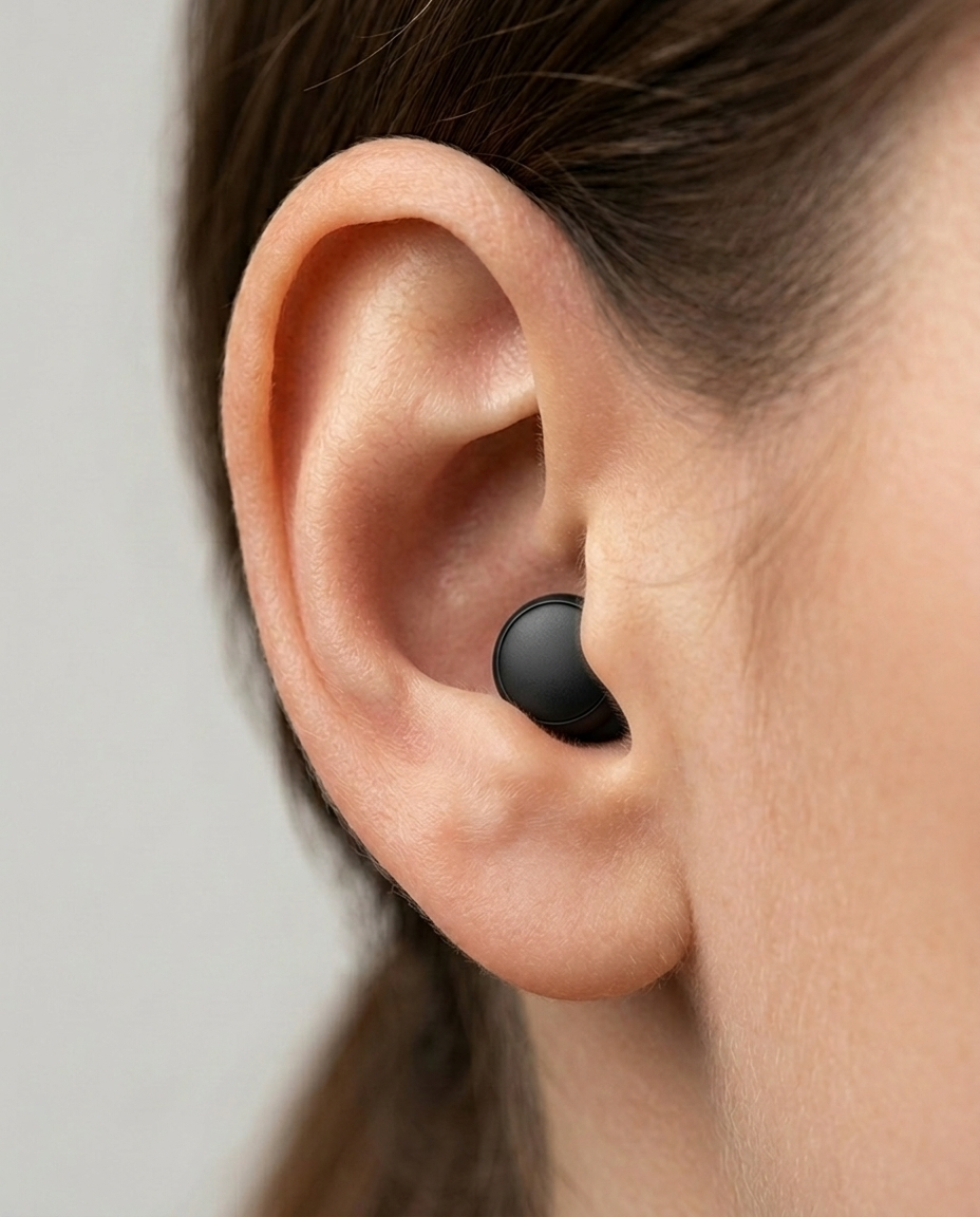 Sona Black in ear
