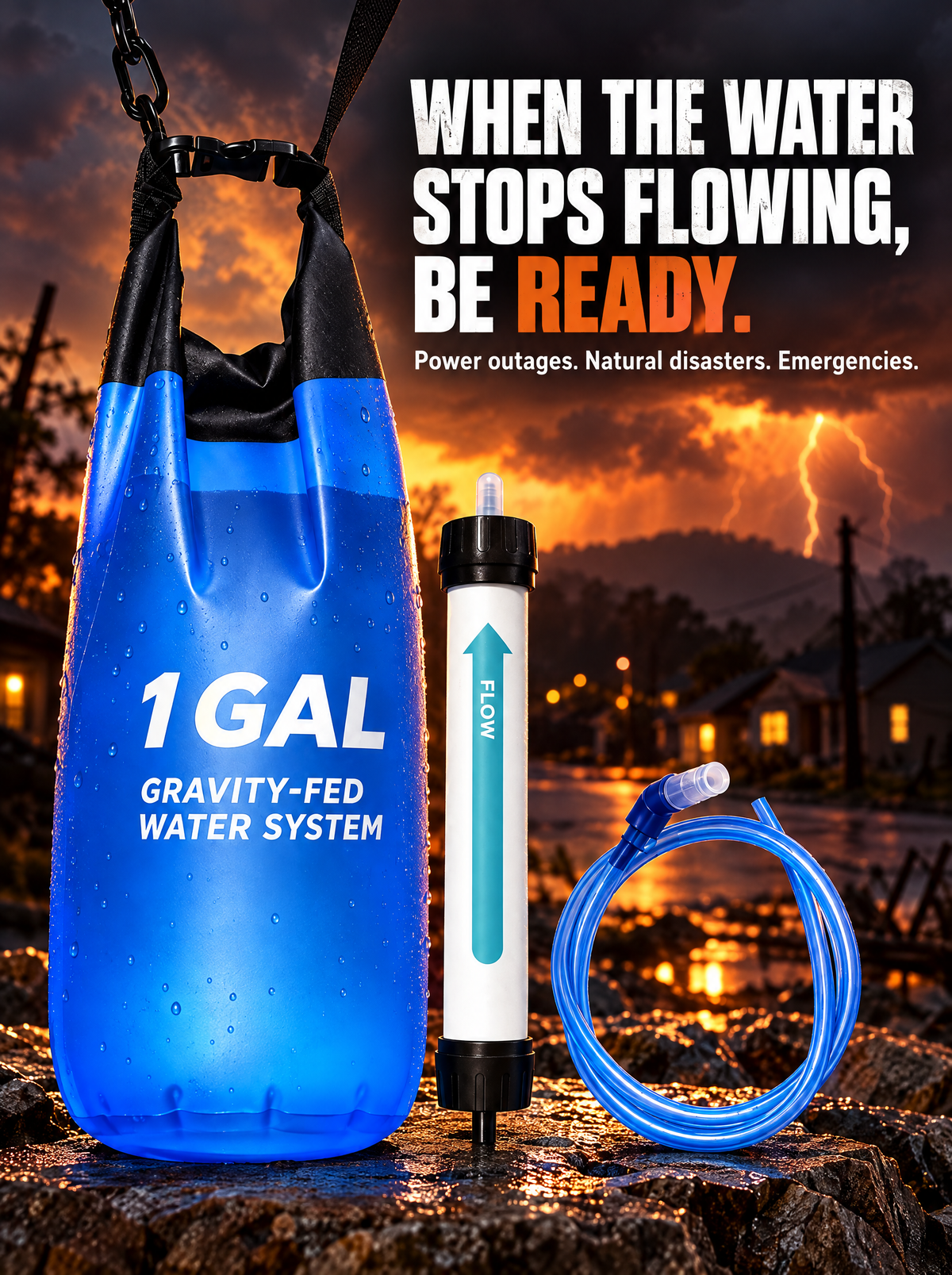 When the water stops flowing be ready