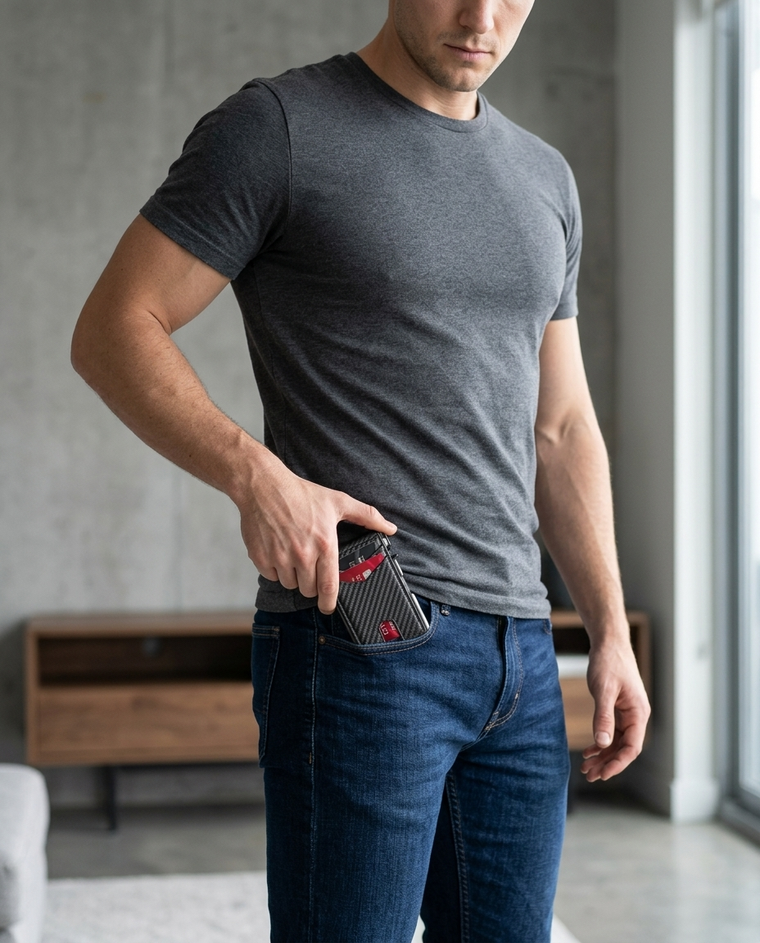 2. Sits Flat In Your Front Pocket — No Bulge, No Brick